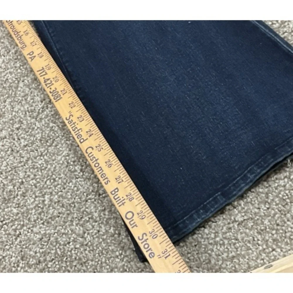 VTG YMI Juniors Y2k 90s Low Rise Flared Leg Dark Wash Booty Jeans 13/31 (32x30)